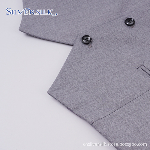 Customized gray groom tuxedo waistcoat